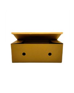 Brown, 03ply, Tuck-in, Corrugated, Fruit, Boxes, 16in x 6.3in x 6.3in, Pack of 500