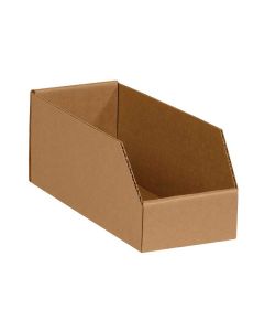 Brown, 03Ply, Corrugated, Bins, 12in x 8in x 4in, Pack of 500