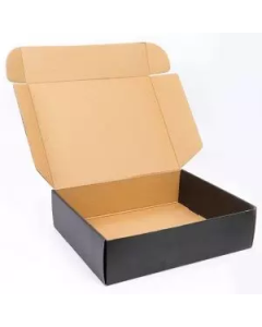 Black, 03 Ply, Corrugated Laminated Festive Box, 7in x 4in x 1in, Pack of 50