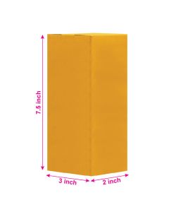 Unprinted, Brown, 03ply, Long, Corrugated, Boxes, 3in x 2in x 7.5in, Pack of 500