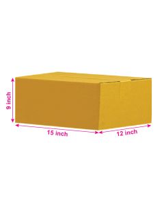 Unprinted, Brown, 03ply, Universal, Corrugated, Multipurpose, Boxes, 15in x 12in x 9in, Pack of 500
