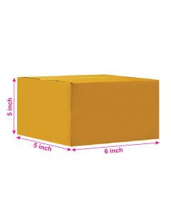 Brown, 03ply, Universal, Corrugated, Multipurpose, Boxes, 6in x 5in x 5in,  Pack of 500
