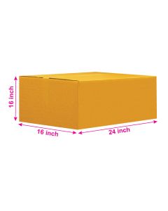 Brown, 05ply, Universal, Corrugated, Multipurpose, Boxes, 24in x 16in x 16in, Pack of 500