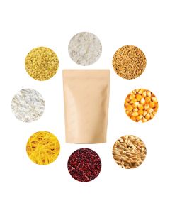 Kraft, Stand-up, Zip Lock, Pouches, 9in x 13in, Pack of 100