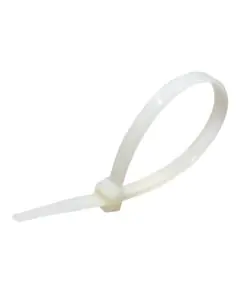 White, Zip, Cable Wire, Ties, 100mm x 2mm, Pack of 5000