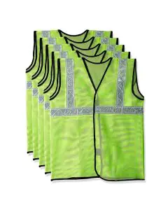 Green, EN-471, Reflective, Jackets, Free Size, Pack of 10