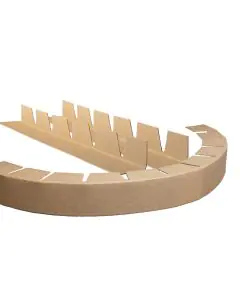 Brown, 05mm, Corrugated, OD Edge Protector, 50mm x 100m, Pack of 1