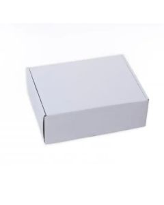 White, 03ply, Flat, Corrugated, Boxes, 23cm x 18cm x 17cm, Pack of 50