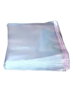 50microns, Transparent, Flap Seal, Storage (BOPP), Bags, 6in x 8in, Pack of 500