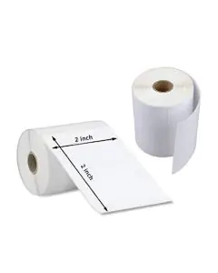 1500, Direct Thermal, Stickers, 2in x 2in, Pack of 2