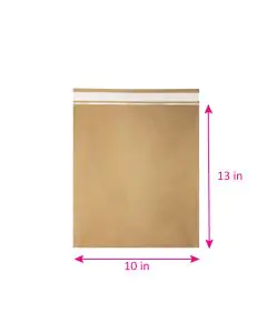 Brown, 80gsm, Without POD, Flap Seal, Courier, Bags, 10in x 13in, Pack of 100
