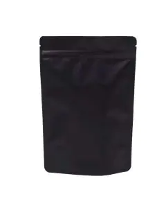 Black, Stand-up, Zip Lock, Pouches, 5in x 8in, Pack of 500
