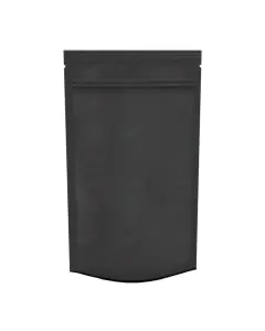 Black, Stand-up, Zip Lock, Pouches, 5in x 8in, Pack of 100