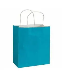Blue, Shopping, Bags, 12.5in x 10in x 4in, Pack of 50