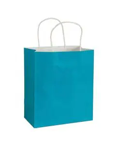 Blue, Shopping, Bags, 9.75in x 9in x 4in, Pack of 500