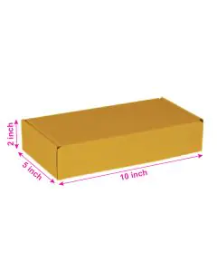 Brown, 03ply, Flat, Corrugated, Multipurpose, Boxes, 10in x 5in x 2in, Pack of 100