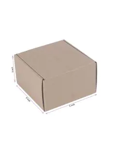 Brown, 03ply, Flat, Corrugated, Multipurpose, Boxes, 5in x 5in x 3in,  Pack of 500