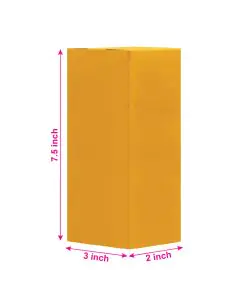 Unprinted, Brown, 03ply, Long, Corrugated, Boxes, 3in x 2in x 7.5in, Pack of 500