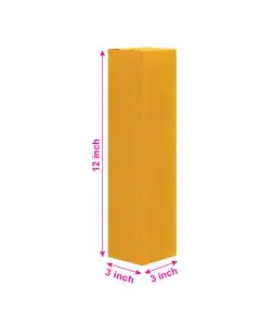 Brown, 03ply, Long, Corrugated, Boxes, 3in x 3in x 12in, Pack of 100