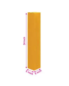 Brown, 03ply, Long, Corrugated, Boxes, 5in x 5in x 24in, Pack of 500