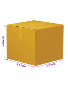 Brown, 03ply, Universal, Corrugated, Multipurpose, Boxes, 4.5in x 4.5in x 4.5in, Pack of 500