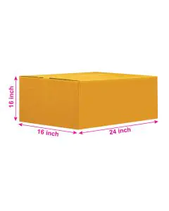 Brown, 05ply, Universal, Corrugated, Multipurpose, Boxes, 24in x 16in x 16in, Pack of 500