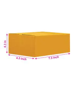 Brown, 05ply, Universal, Corrugated, Multipurpose, Boxes, 7.3in x 4.3in x 4.3in, Pack of 500