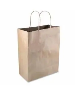 Brown, Shopping, Bags, 12.5in x 9.75in x 4in, Pack of 50