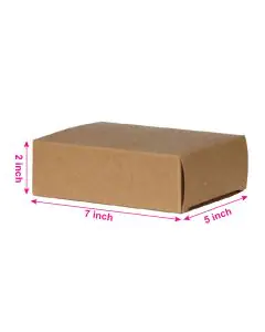 Brown plain Soap Monocarton Box 7in x 5in x 2in , Pack of 500
