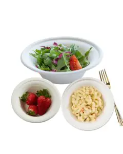 GoEco, Disposable, Baggase, Bowls, 12oz, Pack of 50