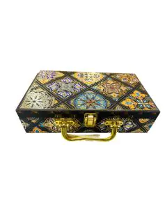Printed Trunk Box with Handle, 10in x 6in x 3in, Pack of 10