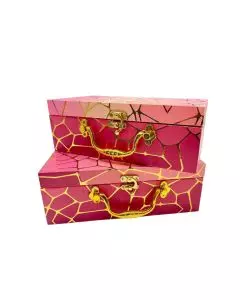 Multicolour Trunk Box with Handle, 10in x 5.5in x 4 in, Pack of 10