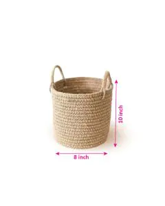 Basket Jute Bag for Gift Packaging, 8in x 10in, Pack of 10