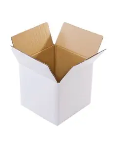 Unprinted, White, 05ply, Cube, Corrugated, Multipurpose, Boxes, 14in x 14in x 14in, Pack of 100