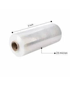 Transparent, 23microns, Stretch Wrap, 0.25kg, Rolls, 3in, Pack of 20