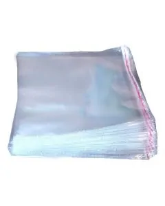 50microns, Transparent, Flap Seal, Storage (BOPP), Bags, 9in x 12in, Pack of 500