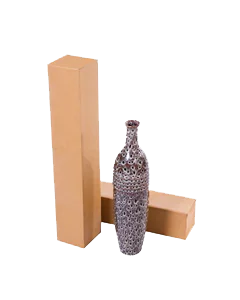 Unprinted, Brown, 03ply, Long, Corrugated, Boxes, 4in x 4in x 18in, Pack of 500