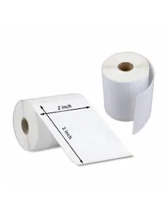 1500, Direct Thermal, Stickers, 2in x 2in, Pack of 2
