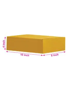 Unprinted, Brown, 03ply, Universal, Corrugated, Multipurpose, Boxes, 10in x 8in x 4in, Pack of 500