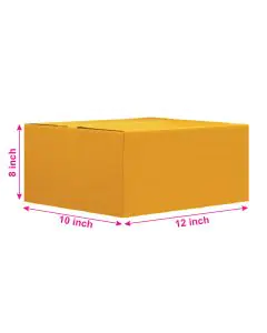 Unprinted, Brown, 03ply, Universal, Corrugated, Multipurpose, Boxes, 12in x 10in x 8in, Pack of 500