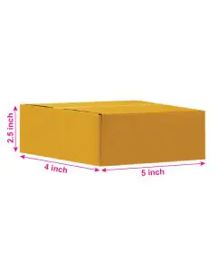 Unprinted, Brown, 03ply, Universal, Corrugated, Multipurpose, Boxes, 5in x 4in x 2.5in, Pack of 500