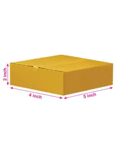 Unprinted, Brown, 03ply, Universal, Corrugated, Multipurpose, Boxes, 5in x 4in x 2in, Pack of 500