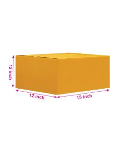 Unprinted, Brown, 05ply, Universal, Corrugated, Multipurpose, Boxes, 15in x 12in x 12in, Pack of 100