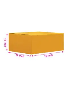 Unprinted, Brown, 05ply, Universal, Corrugated, Multipurpose, Boxes, 16in x 12in x 12in, Pack of 500