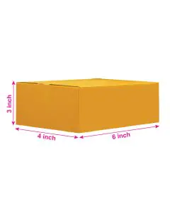 Unprinted, Brown, 05ply, Universal, Corrugated, Multipurpose, Boxes, 6in x 4in x 3in, Pack of 500