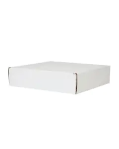 White, 03 Ply, Corrugated Flat Box, 6in x 6in x 2in, Pack of 50