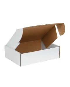 White, 03 Ply, Corrugated Flat Box, 4in x 3in x 1in, Pack of 50