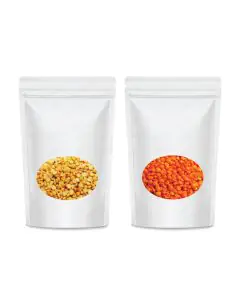 White Window Stand-up, Zip Lock, Pouches, 7in x 10in, Pack of 100