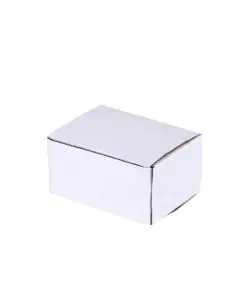 Unprinted, White, 03ply, Tuck In, Corrugated, Boxes, 5in x 1.5in x 10in, Pack of 50