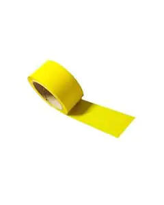 Unprinted, Yellow, 42microns, Round, Self adhesive, Tapes, 48mm x 65m, Pack of 12